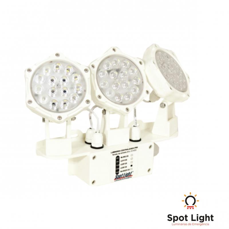 LE3F.CE - Luminária 3 Faróis Led 12/24 Vcc